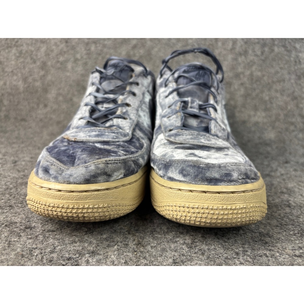 Nike Air Force 1 Low Kids 7Y Blue Velvet Gum Sole Sneakers 849345-401 - Picture 2 of 10